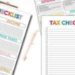 Printable Tax Checklists Tax Checklist Tax Printables Tax Forms