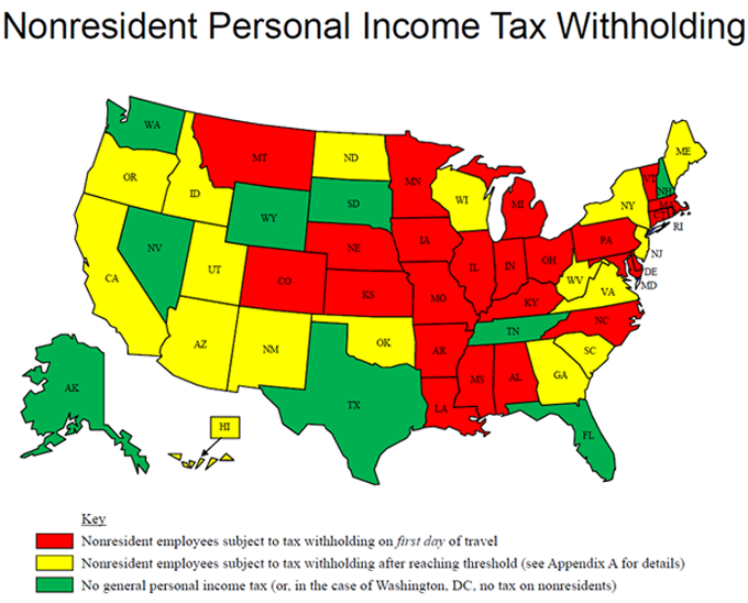 Road Warrior State Income Tax Laws Vary Widely The Pew Charitable Trusts