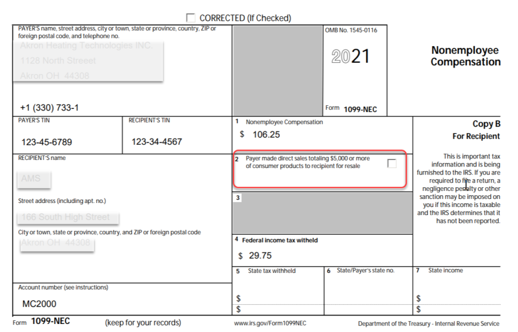 Tax Print Forms For 1099 NEC And 1099 MISC Withholding Tax Return In 