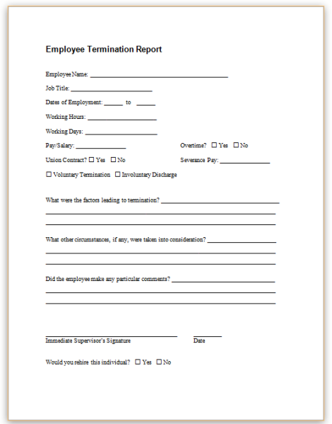 This Sample Form May Be Used As An Internal Record Of An Employee s