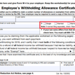 W 4 Employee s Withholding Certificate And Federal Income Tax