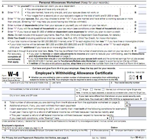 W 4 Form Explained How To Fill Out A W 4 Form Employee Tax Forms