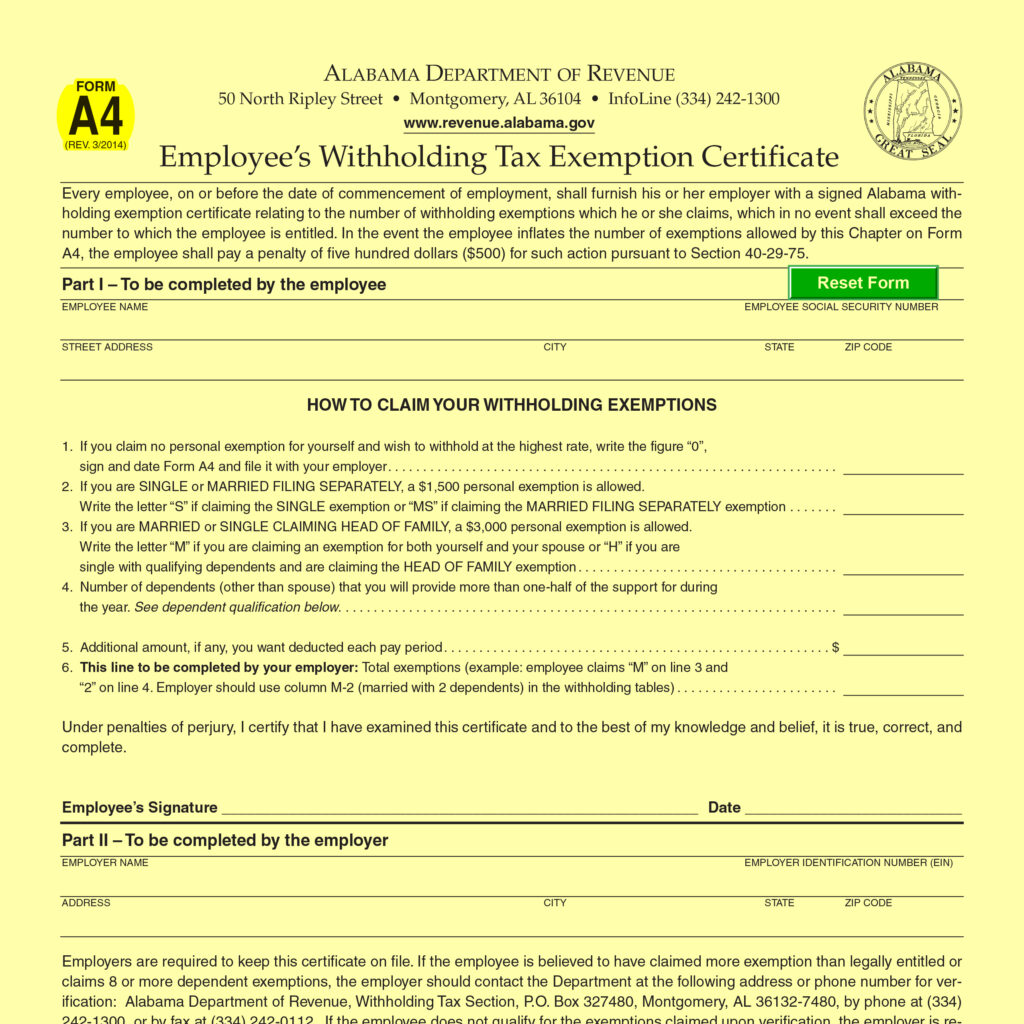 Alabama Income Tax Withholding Changes Effective Sept 1