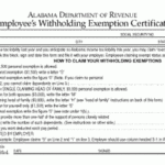Alabama State Form W 4 Download
