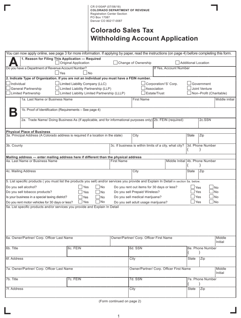 Colorado Withholding Form W4 Form 2021