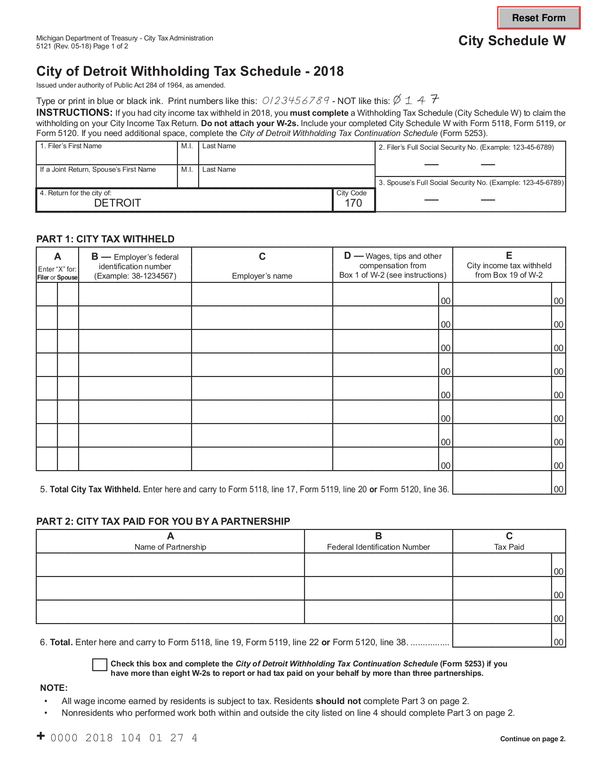 Michigan 2022 Annual Tax Withholding Form