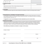 Fillable Arizona Form 821 Withholding Tax Information Authorization
