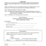 Fillable Arkansas State Tax Withholding Form Printable Pdf Download