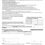 Fillable Form Wth10004 Oklahoma Wage Withholding Tax Payment Record