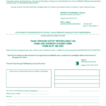 Form 941p Me Ass Through Entity Withholding Tax Name And Address