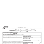 Form Dr 1094 Colorado Department Of Revenue W 2 Wage Withholding Tax