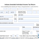 Form IT 40X Indiana Amended Individual Income Tax Return YouTube