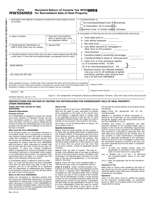 Maryland Withholding Tax Form