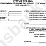 Form W 3 Reconciliation Of Income Tax Withheld From Wages City Of