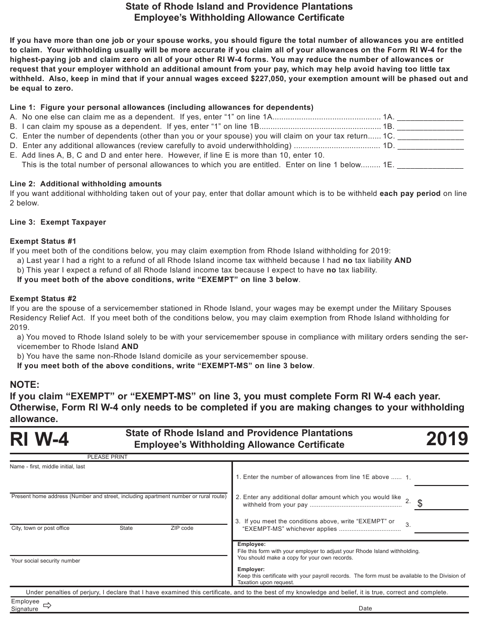 Form W 4 Download Printable PDF Or Fill Online Employee s Withholding 