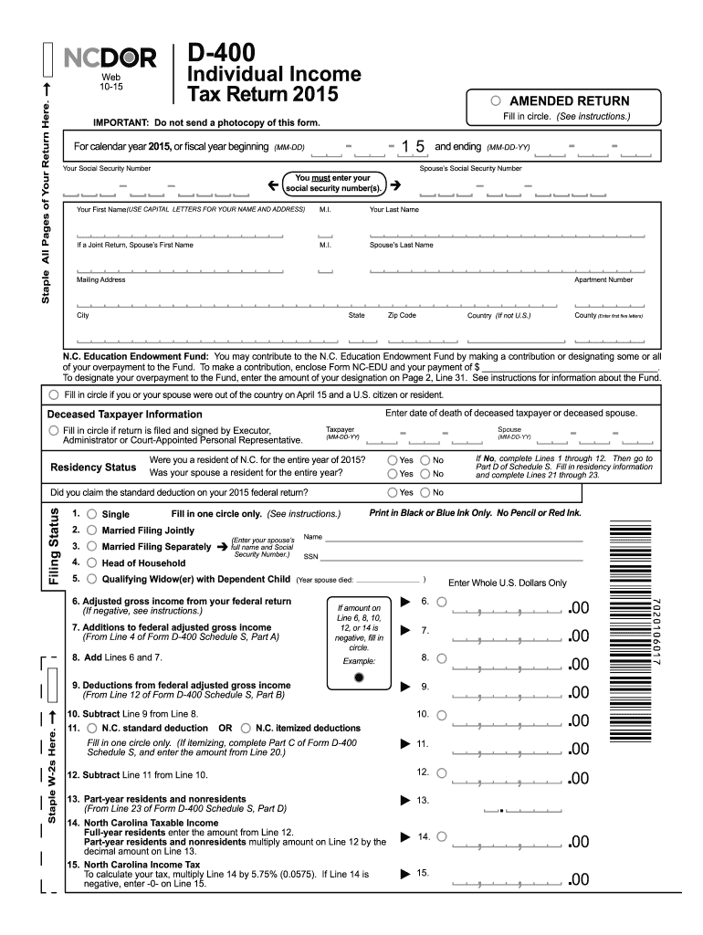 How To Calculate North Carolina Taxable Income TAXW