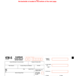 Kansas Kw 5 Fill Online Printable Fillable Blank PDFfiller