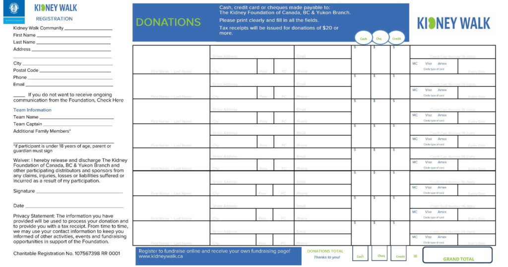 Kidney Donation Form Kidney Failure Disease