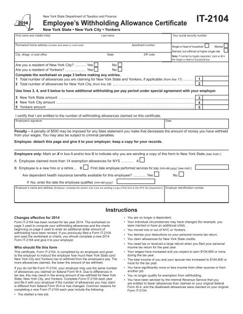 New York State Income Tax Withholding Tables Brokeasshome