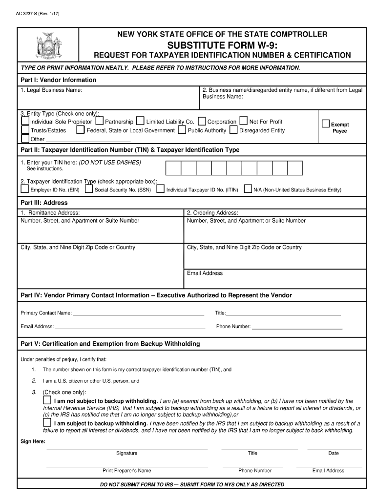 Nys W9 Fill Out And Sign Printable PDF Template SignNow