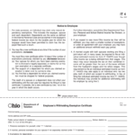 Ohio Withholding Form It 4 2019 Cptcode se