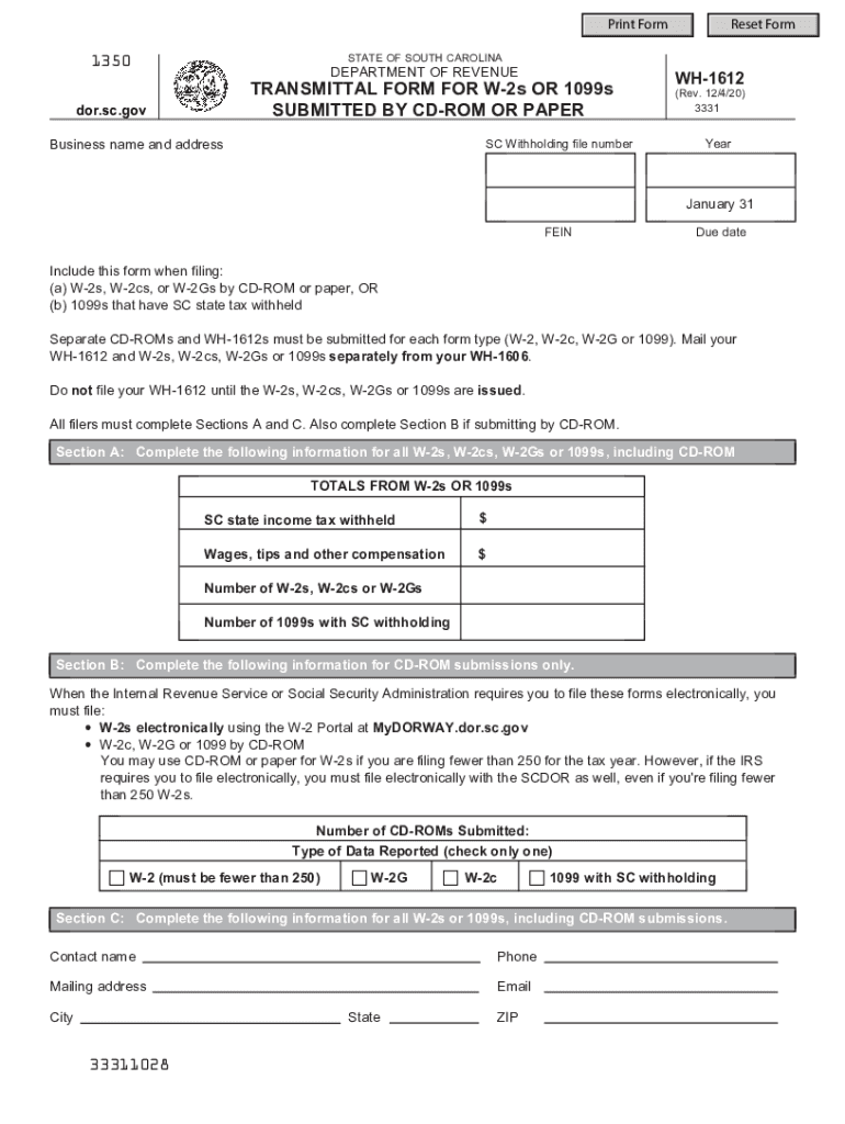 SC Withholding File Number Fill Out And Sign Printable PDF Template 