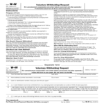 Social Security Form W 4V Printable W4 Form 2021