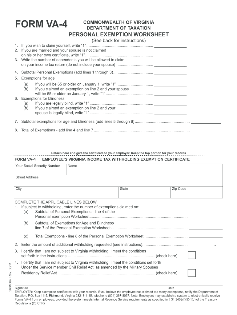 Virginia State Tax Withholding Form 2021 TAXF