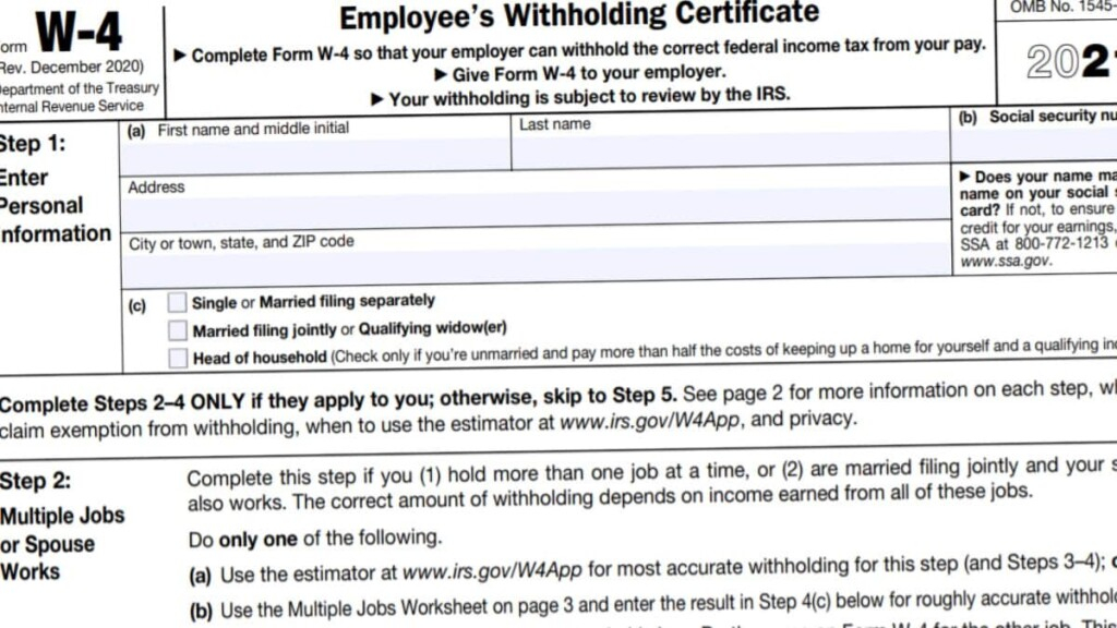 W4 Form 2022 Instructions W 4 Forms TaxUni